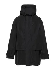 【送料無料】 ディースクエアード メンズ コート アウター モッズコート ブラック