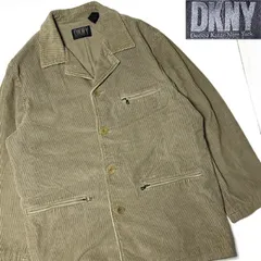 【90s】【DKNY】太畝コーデュロイ カバーオール ジャケット L ビンテージ 古着 デザイナーズ アメカジ