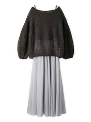 新品 [スナイデル] キッドモヘヤニットセットワンピース SWNO245014 レディース DGRY 1