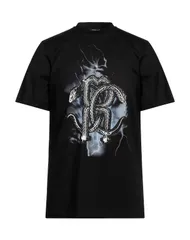 ロベルトカヴァリ メンズ トップス Tシャツ ROBERTO CAVALLI Ｔシャツ Black ブラックのサムネイル
