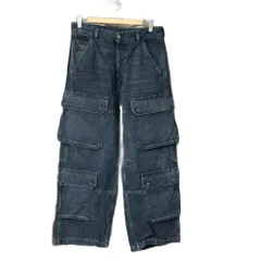 ディーゼル DIESEL Relaxed Jeans - D-Touch デニム カーゴパンツ  W28 ブラック 007Z9のサムネイル