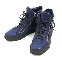 Giuseppe Zanotti Homme ジュゼッペザノッティ オム BREK グレインレザーサイドジップハイカットスニーカー 41のサムネイル