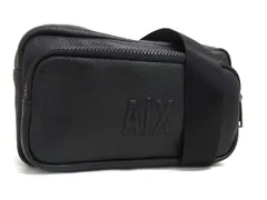 ■新品■未使用■ ARMANI EXCHANGE アルマーニエクスチェンジ レザー ウエストバッグ ウエストポーチ ボディバッグ ブラック系 FZ0291