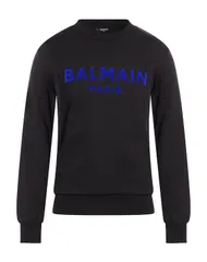 バルマン メンズ アウター パーカー・スウェット BALMAIN スウェット Black ブラックのサムネイル