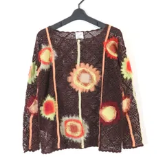 Cheap and Chic by MOSCHINO チープアンドシック バイ モスキーノ フラワーモチーフパッチクロシェニットトップス 42 HA09230806のサムネイル