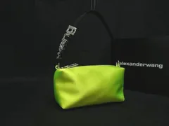 ■新品同様■ Alexander Wang アレキサンダーワン heiress ナイロン ラインストーン ハンドバッグ ミニバッグ マルチポーチ   FR4958のサムネイル