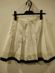スカート　アイボリー　セレモニー　プリーツ