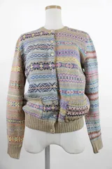 POLO RALPH LAUREN｜パステルフェアアイル柄クルーネックニットカーディガン