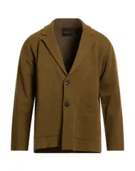 ロベルトコリーナ メンズ アウター ジャケット・ブルゾン ROBERTO COLLINA テーラードジャケット Military Green グリーンのサムネイル