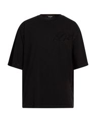 【送料無料】 ディースクエアード メンズ Tシャツ トップス Ｔシャツ ブラック