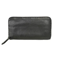 FENDI(フェンディ) 長財布 セレリア 8M0299 ダークグレー ラウンドファスナー レザー