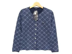 ■新品■未使用■ BURBERRY バーバリー コットン×スパンデックス 長袖 カーディガン トップス サイズ M 洋服 ネイビー系 BP7860のサムネイル