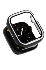 iFace Reflection Apple Watch Series 9/8/7(45mm)専用 強化ガラス 一体型 ケース (ブラック)【 アイフェイス アップル ウォッチ ケース 全面保護 アップルウォッチ カバー フレーム 表面硬度9H 】
