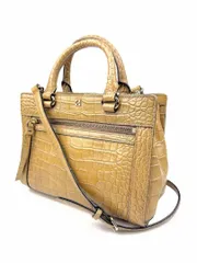 kate spade new york ケイトスペード 2wayバッグ ベージュ ハンドバッグ クロコ型押レザー 肩掛け hand bag leather bag tote bag Shoulder