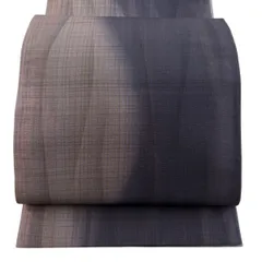 袋帯 秀品 幾何学 ぼかし 金通し 紫 全通 正絹 【中古】