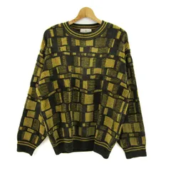 トラサルディ セーター 長袖 総柄 トップス メンズ 46サイズ ブラウン×イエロー TRUSSARDI 【中古】のサムネイル