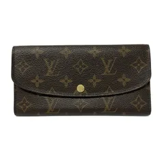 LOUIS VUITTON(ルイヴィトン) 長財布 モノグラム美品  ポルトフォイユエミリー M60697(新型) フューシャ イニシャル刻印