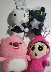 ぬいぐるみキーホルダー コレクション (クレヨンしんちゃん/ハローキティ/ルフィ/Dragon Diffusion)