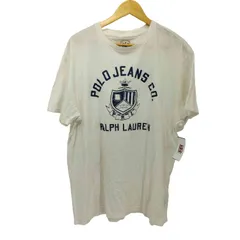 ポロジーンズカンパニーラルフローレン POLO JEANS COMPANY RALPH LAUREN カレッジロゴ プリント S/S Tシャツ メンズ import：L 