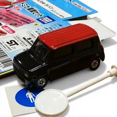 【トミカ】スズキ ラパン ／ ブラック・レッド 未使用（検品開封のみ／丁寧開封品）標識付き 箱あり 美品 【状態ランクA】　SUZUKI LAPINのサムネイル