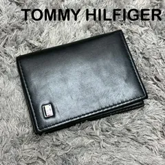 TOMMY HILFIGER トミーヒルフィガー 名刺入れ カードケース ブラック レザーのサムネイル