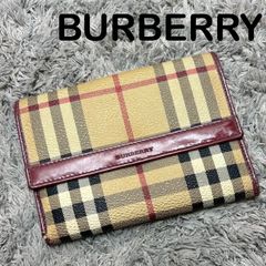 BURBERRY バーバリー 二つ折り財布 ノバチェック PVC