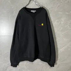 Carhartt カーハート ロゴ 刺繍 スウェット トレーナー ブラック L SWEATSHIRT