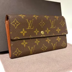 y100 ポルトモネ クレディ　ポルトフォイユ サラ　旧型　Louis Vuitton ルイ ヴィトン 　2つ 折り　二つ折り　フラップ ボタン 式　長 財布　ウォレット　モノグラム