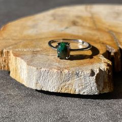 [Follower discount available] Black Opal Ring | Natural Stone | Power Stone | Mineral | Gemstone