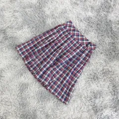 【良品】TOMMY HILFIGER ひざ丈フレアスカート チェック柄 (4)のサムネイル