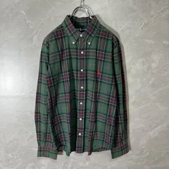 ラルフローレン  Ralph Lauren チェック 柄 長袖 シャツ グリーン BLAKE   ボタンダウン チェックシャツ