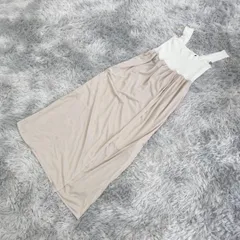 【人気！】ロングキャミワンピース (Ｍ) カワイイ フェミニン 一点もの