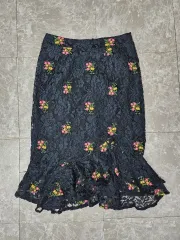 ZARA ザラ 刺繍 レース スカート XS