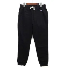 チャンピオン CHAMPION ストレッチツイル ジョガーパンツ ワンポイント ブラック 黒 L C3-J219のサムネイル