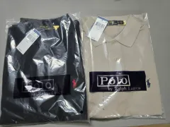 ポロ 長袖 カラーTシャツ (ジンベージュ)