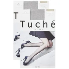 [グンゼ] Tuche 柄ストッキング シャイニーメッシュ 同色2足組 レディース ブラック L-LL