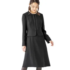 [東京ソワール] 喪服 ブラックフォーマル 洗える 前開き アンサンブル レディース 3603303 (13号) 0