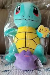 ポケットモンスター ゼニガメ 30cm ぬいぐるみ + メタモン キーホルダー人形 セット (新品)