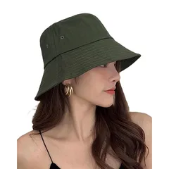 [$ole only] ソールオンリー バケットハット 大きめ 大きい M L XL 小顔効果 紫外線カット UPF50+ UVカット アウトドア サファリハット バケハ 春 夏 秋 シンプル つば広 おしゃれ メンズ レディース 男女 韓国 あご紐 綺麗 (