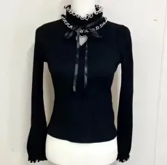 マズ ハート エンブロイダリー 長袖ニット 旧 Ver. 量産型 地雷系