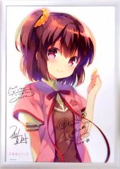 美樹本晴彦 直筆サイン色紙 額付き⭐︎リン・ミンメイ⭐︎マクロス