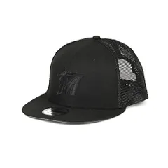 新品 [New Era] MLB メッシュキャップ スナップバック 9FIFTY BLACK ON BLACK マイアミ マーリンズ Miami Marlins Free Size