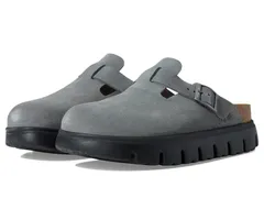 ビルケンシュトック レディース シューズ サンダル スエード Papillio by Birkenstock Boston Chunky Clog Suede Basalt Gray グレー
