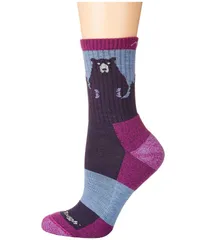 ダーンタフバーモント レディース アンダーウェア 靴下 Darn Tough Vermont Bear Town Micro Crew Light Cushion Purple パープルのサムネイル