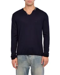 ザディグ エ ヴォルテール メンズ アウター ニット・セーター Zadig Voltaire Cashmere Sweater Encreのサムネイル