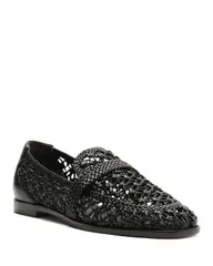 アレクサンドラバードマン レディース シューズ パンプス ローファー Alexandre Birman Womens Jane Tresse Loafer Flats Black ブラックのサムネイル