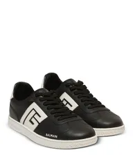 バルマン レディース シューズ スニーカー Balmain Mens Swan Low Top Calfskin Sneakers BlackWhite ホワイトのサムネイル
