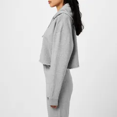 ガニー レディース アウター パーカー・スウェット クロップド Ganni Womens Cropped Hoodie Paloma Melangeのサムネイル