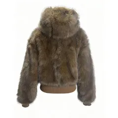 カンゴール レディース アウター ジャケット・ブルゾン Kangol Fuax Fur Jkt Ld54 Brown ブラウンのサムネイル