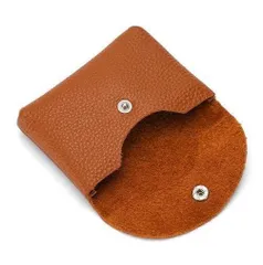 【人気商品】軽量 カード入れ　小物入れ　薄型 名刺ケース　100%本革　シンプル仕様 　 　 レーディス (ブラウン) 名刺入れ